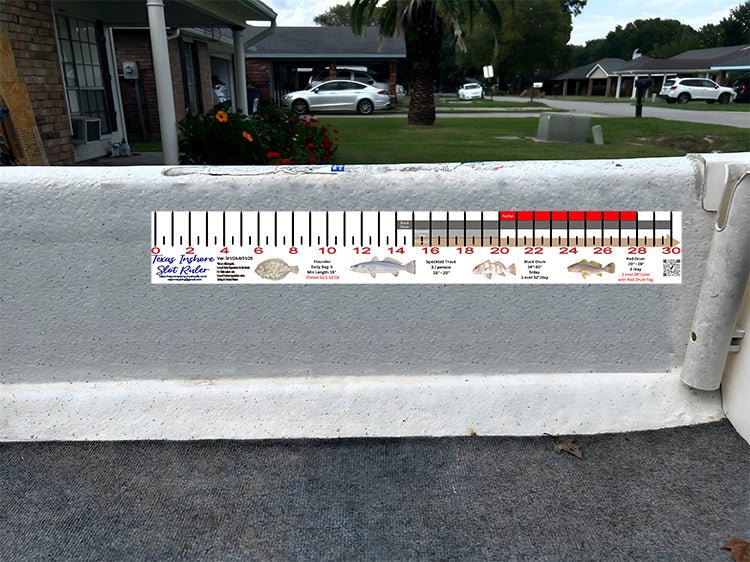 Texas Inshore Fishing Slot Ruler Decal - Get Tight Gear
