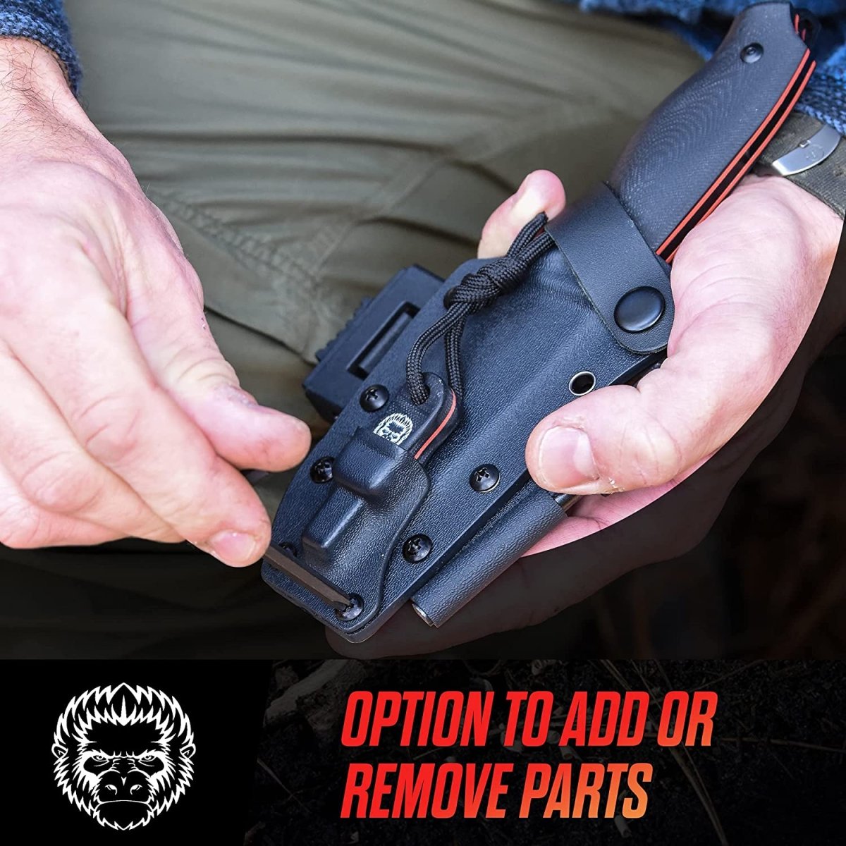 "The Bloodline" 1095 High Carbon Steel Bushcraft Survival Knife Gift Set - Get Tight Gear