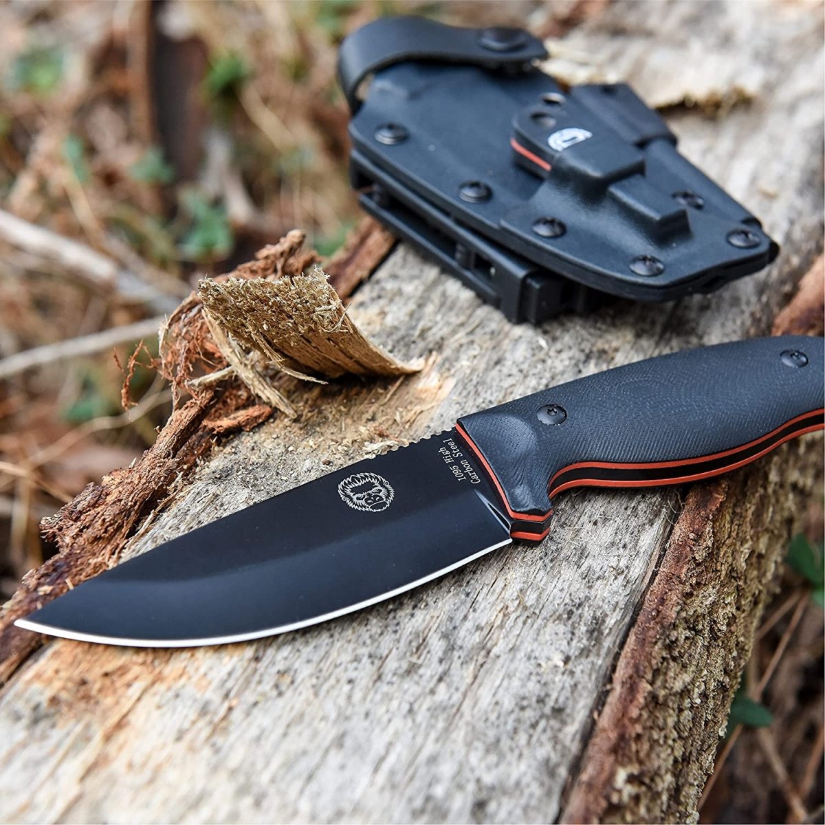 "The Bloodline" 1095 High Carbon Steel Bushcraft Survival Knife Gift Set - Get Tight Gear