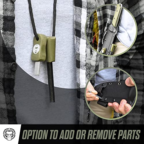 The Bushwhacker D2 Steel Bushcraft Survival Knife Gift Set (Selection) - Get Tight Gear