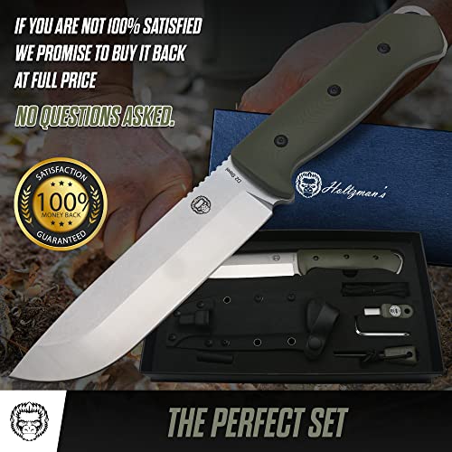 The Bushwhacker D2 Steel Bushcraft Survival Knife Gift Set (Selection) - Get Tight Gear