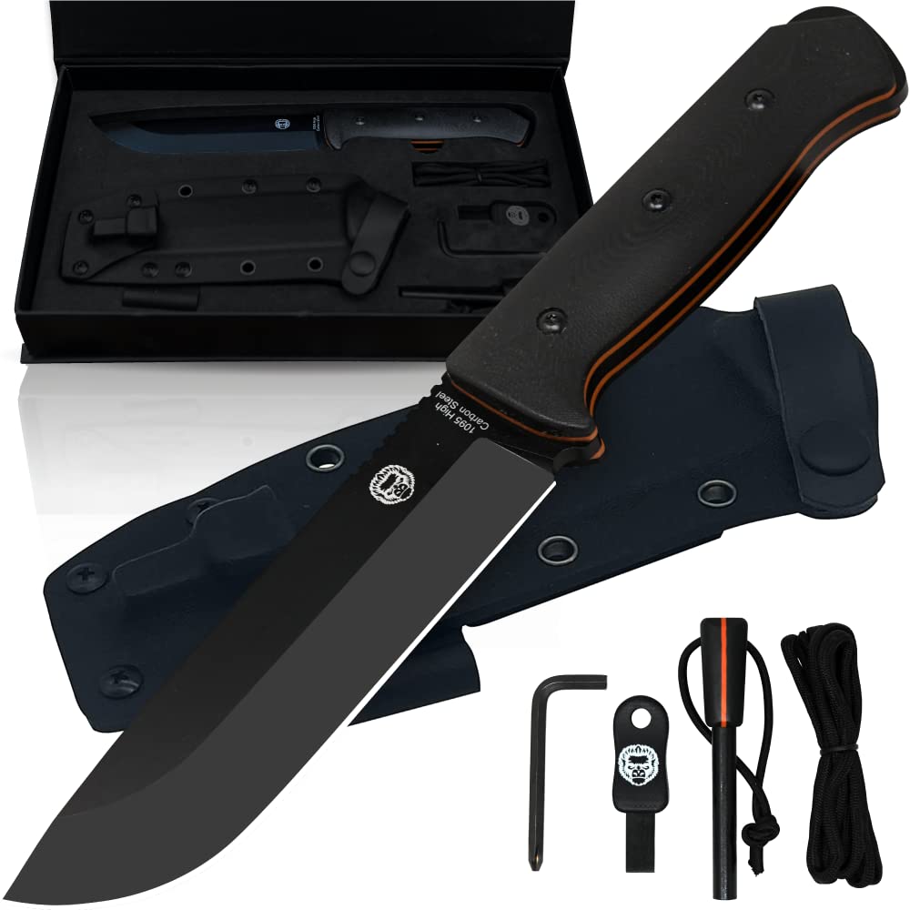 The Bushwhacker D2 Steel Bushcraft Survival Knife Gift Set (Selection) - Get Tight Gear