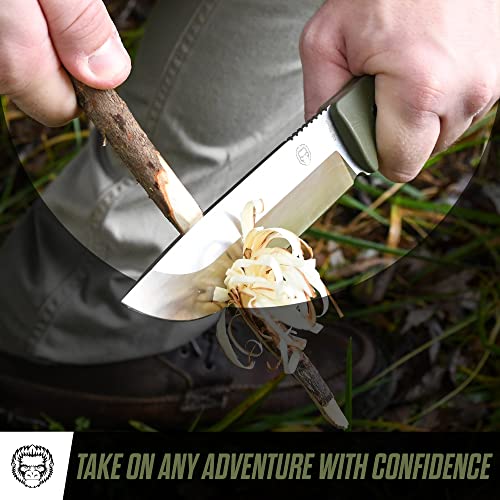 The Bushwhacker D2 Steel Bushcraft Survival Knife Gift Set (Selection) - Get Tight Gear