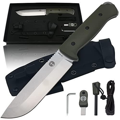 The Bushwhacker D2 Steel Bushcraft Survival Knife Gift Set (Selection) - Get Tight Gear