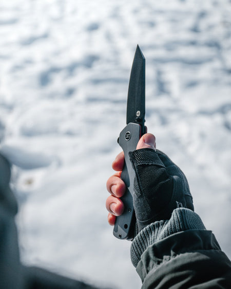 The Clip Point Folding Pocket Knife Giftset for Men and Women (Black and Orange) - Get Tight Gear