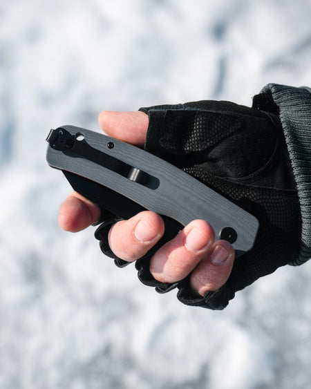 The Clip Point Folding Pocket Knife Giftset for Men and Women (Black and Orange) - Get Tight Gear