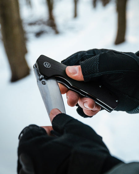 The Clip Point Folding Pocket Knife Giftset for Men and Women (Silver and Black) - Get Tight Gear