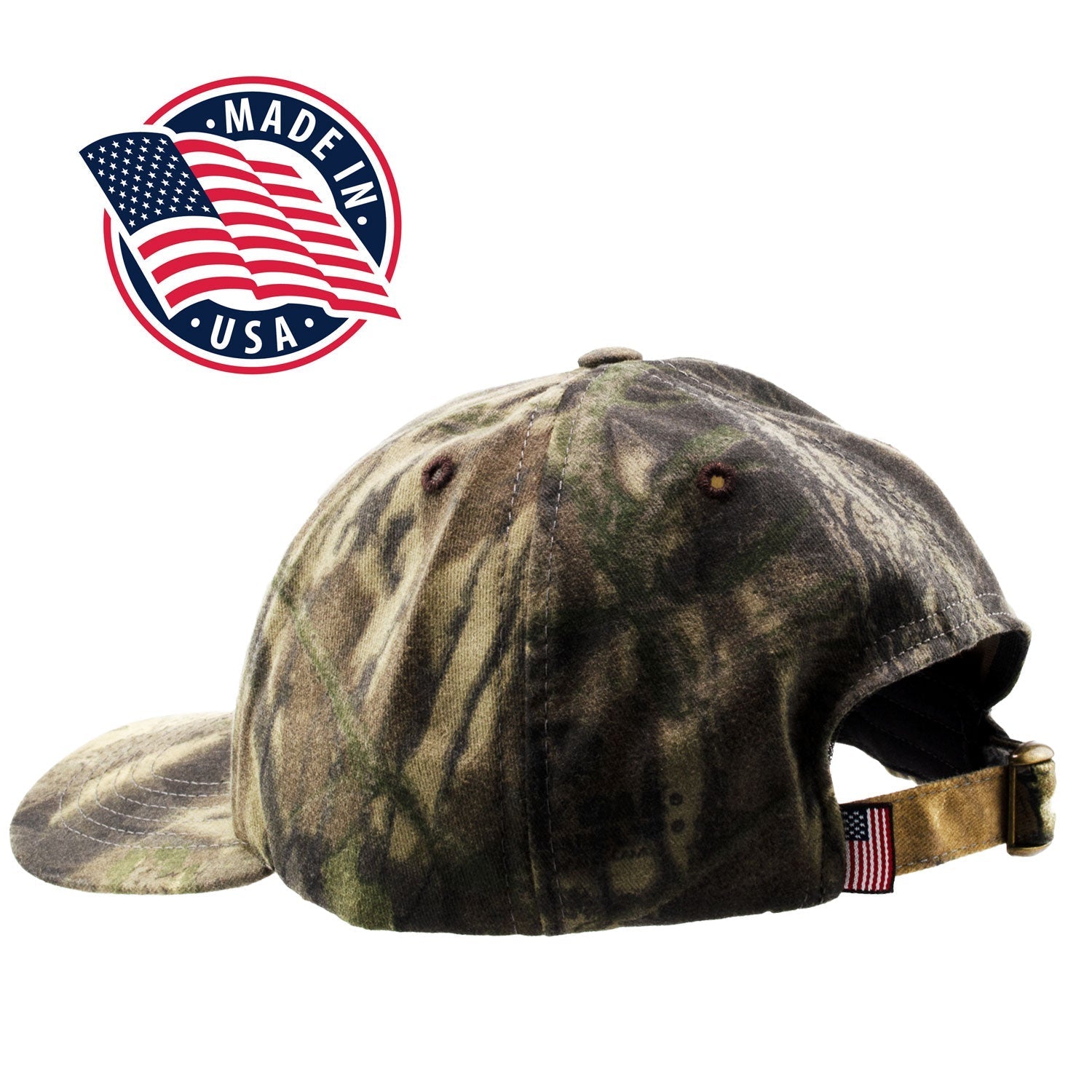 The Fly Fishing Place Logo Cap | Low Profile Mossy Oak Break Up Camo | Made In The USA - Get Tight Gear
