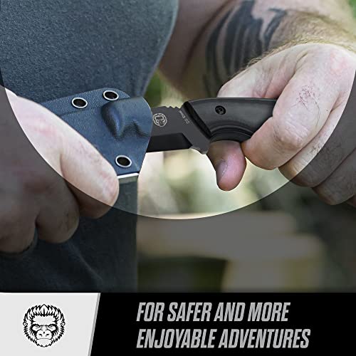 The Grey Tanto Neck Knife Giftset for Outdoors - Get Tight Gear
