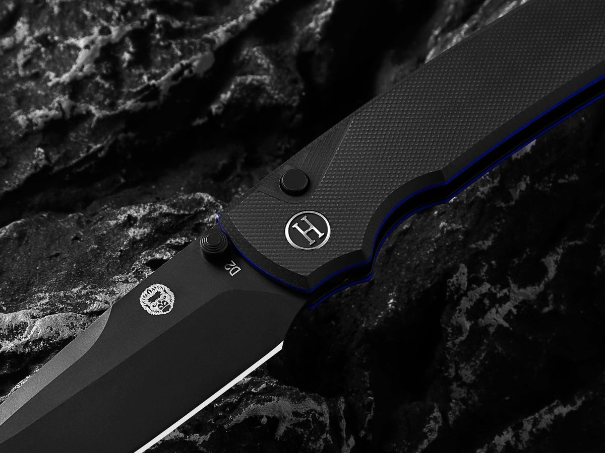 The Loyalist Folding Pocket Knife Giftset for Men and Women (Black and Blue) - Get Tight Gear