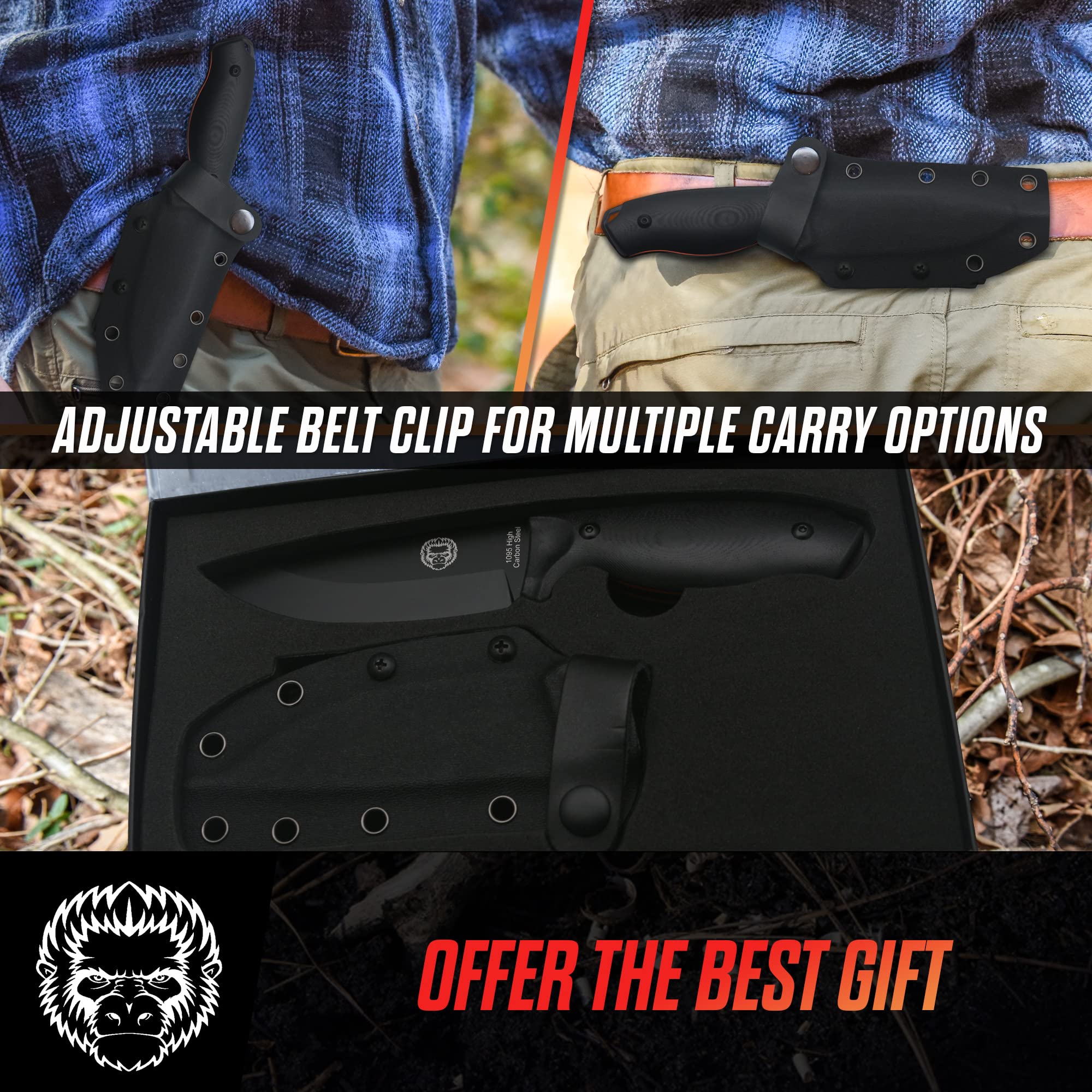 The Naked Bloodline Survival Knife Giftset for Men - Get Tight Gear