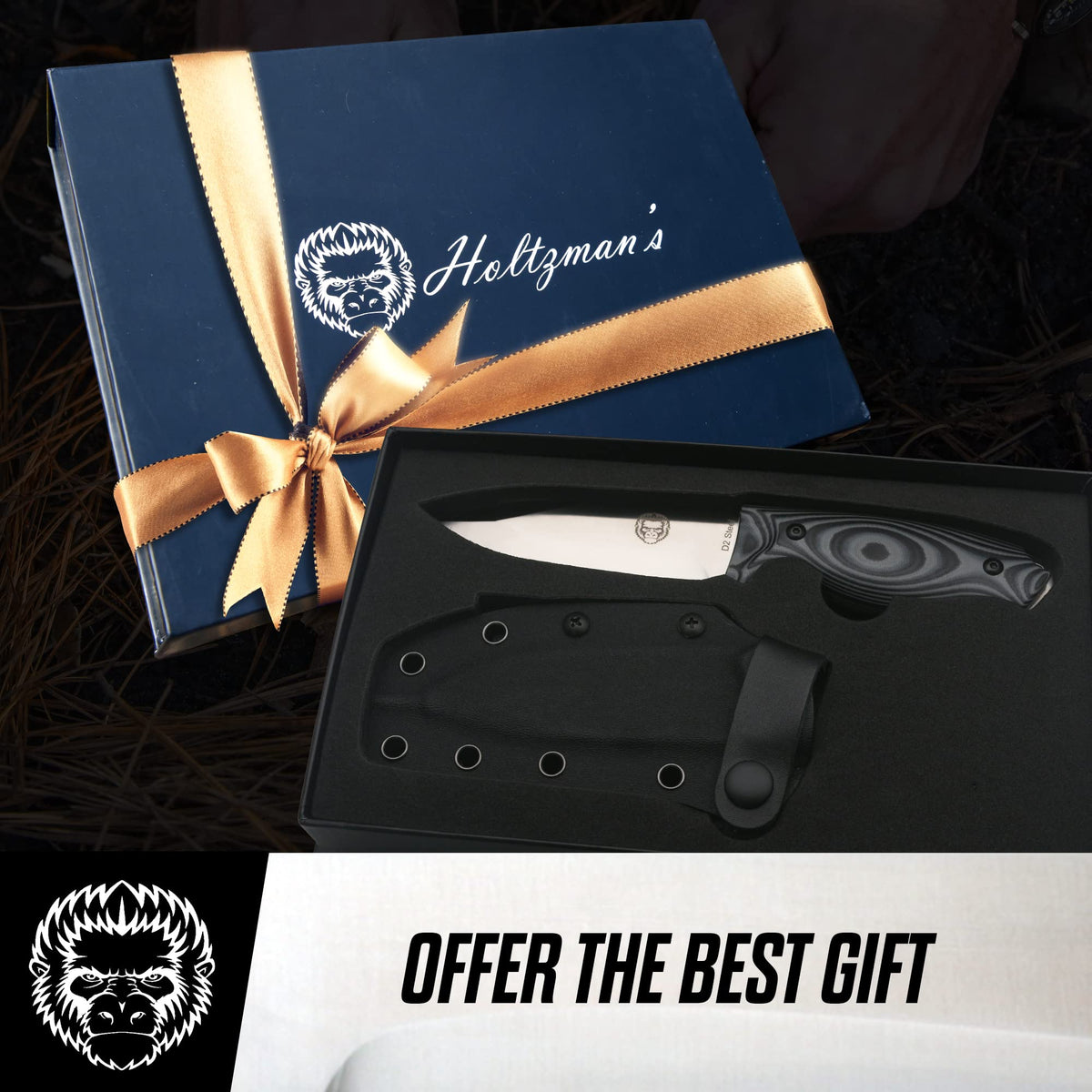 The Naked Silverback Survival Knife Giftset for Men - Get Tight Gear