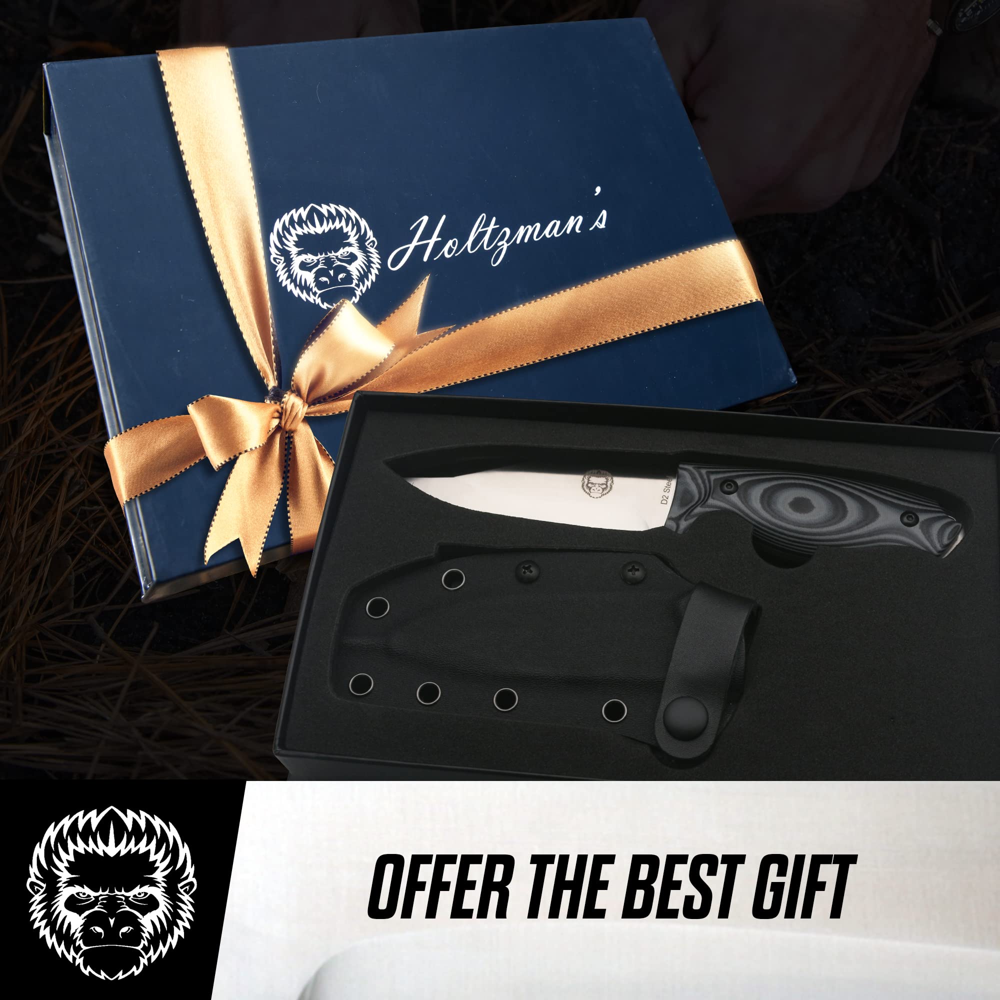 The Naked Silverback Survival Knife Giftset for Men - Get Tight Gear