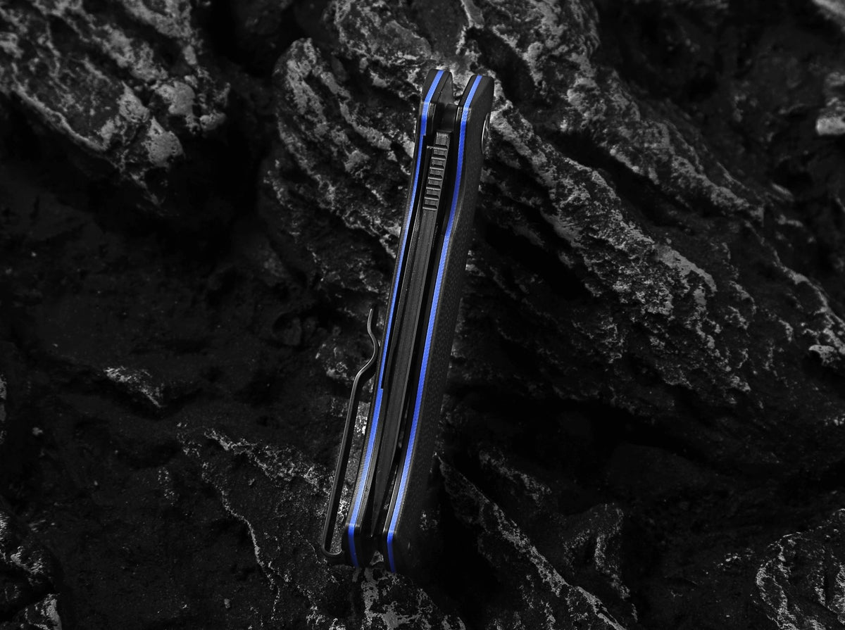 The Pathfinder Folding Pocket Knife Giftset for Men and Women (Black and Blue) - Get Tight Gear