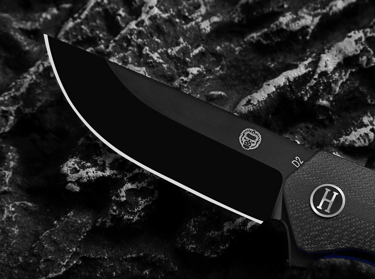 The Pathfinder Folding Pocket Knife Giftset for Men and Women (Black and Blue) - Get Tight Gear