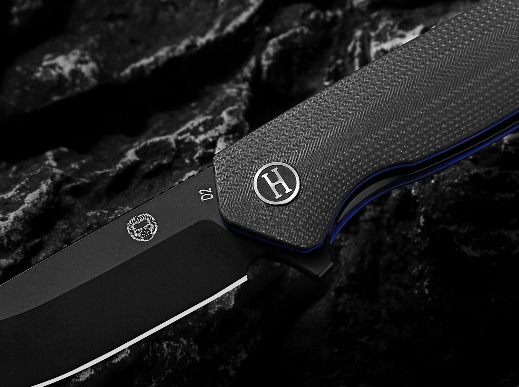 The Pathfinder Folding Pocket Knife Giftset for Men and Women (Black and Blue) - Get Tight Gear