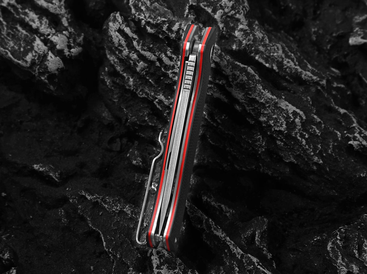 The Pathfinder Folding Pocket Knife Giftset for Men and Women (Silver and Red) - Get Tight Gear