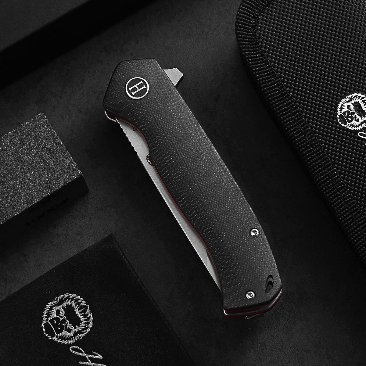 The Pathfinder Folding Pocket Knife Giftset for Men and Women (Silver and Red) - Get Tight Gear