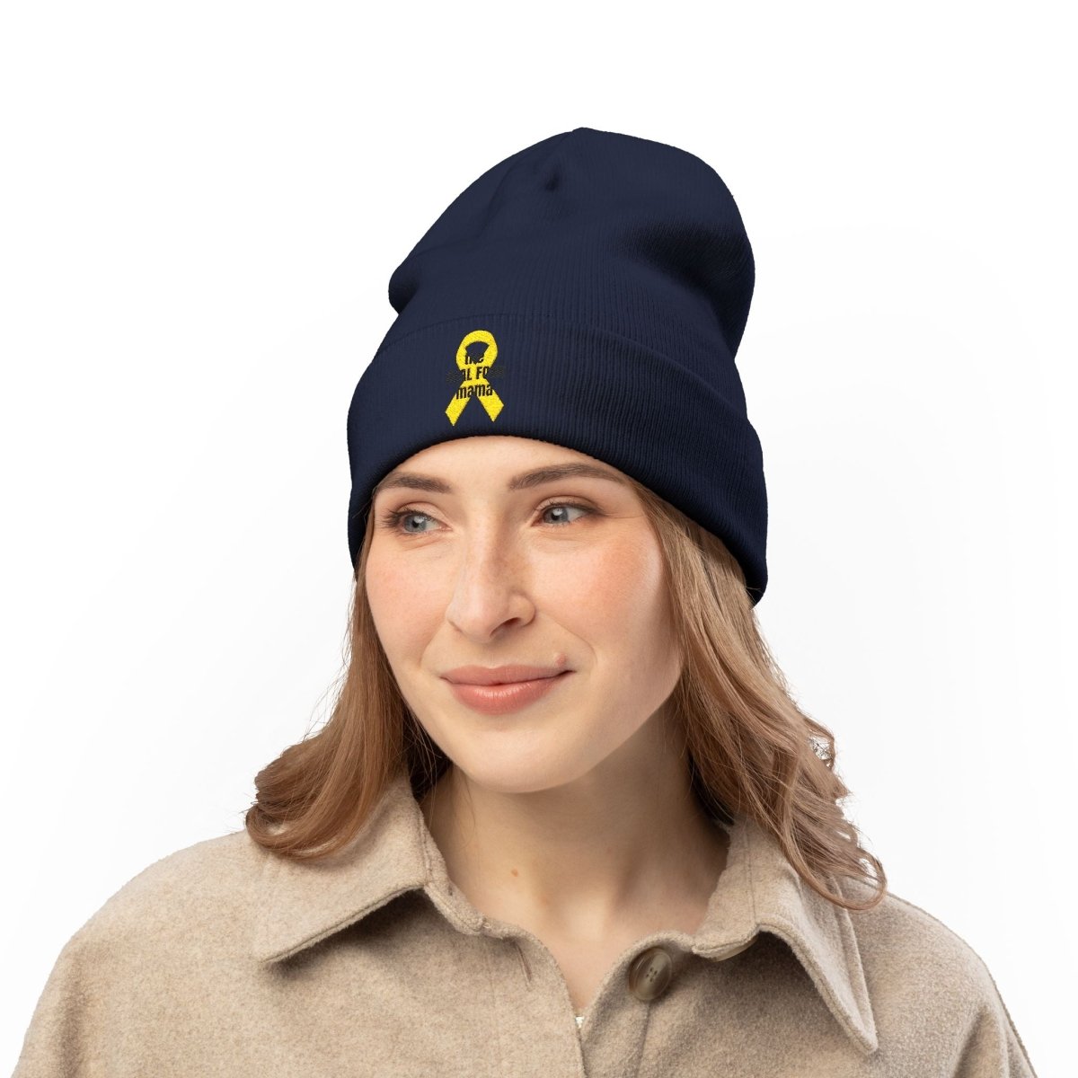 the REAL FOOD mama Knit Beanie (Embroidery) - Get Tight Gear