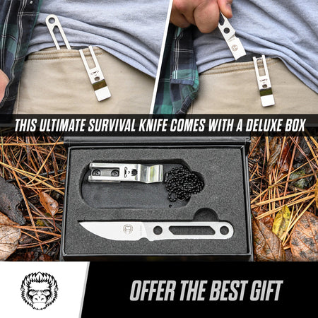 The Scalpel All - Steel Survival Knife Giftset for Outdoors - Get Tight Gear
