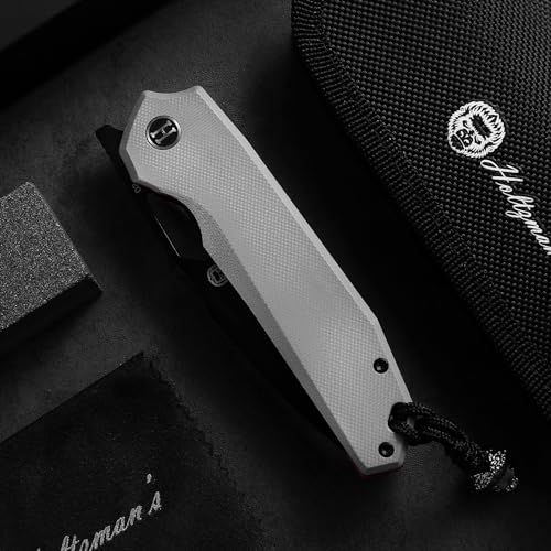 The Sentinel Folding Knife Giftset (black blade+dark grey/red liner G10 handle) - Get Tight Gear