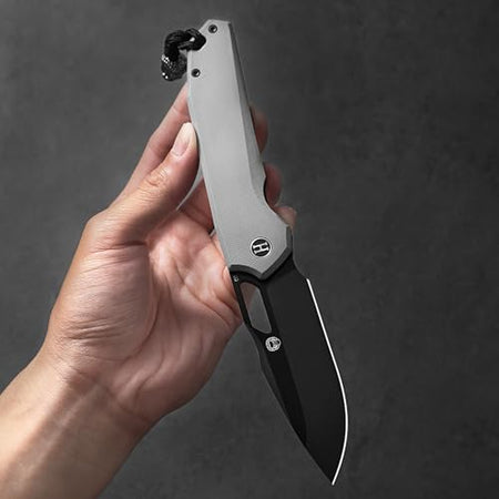 The Sentinel Folding Knife Giftset (black blade+dark grey/red liner G10 handle) - Get Tight Gear