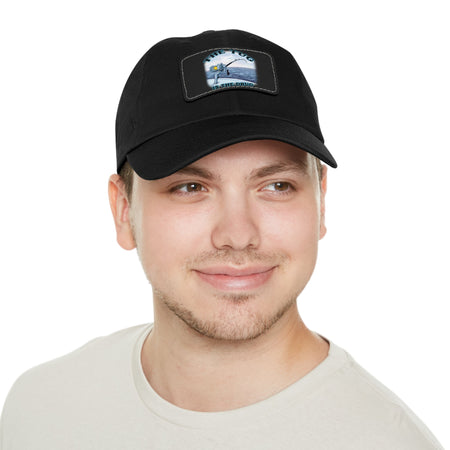 The Tug Is The Drug Dad Hat with Leather Patch, Casual Cap for Fishermen, Perfect Gift for Dad, Outdoor Adventures, Father's Day Gift, Unisex Cap - Get Tight Gear