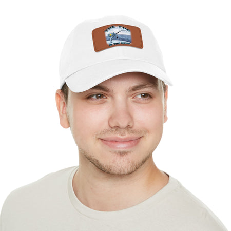 The Tug Is The Drug Dad Hat with Leather Patch, Casual Cap for Fishermen, Perfect Gift for Dad, Outdoor Adventures, Father's Day Gift, Unisex Cap - Get Tight Gear