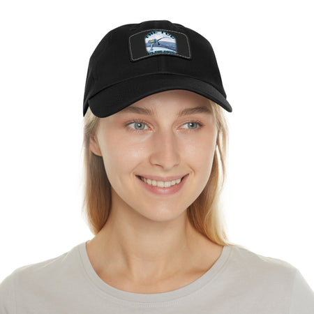 The Tug Is The Drug Dad Hat with Leather Patch, Casual Cap for Fishermen, Perfect Gift for Dad, Outdoor Adventures, Father's Day Gift, Unisex Cap - Get Tight Gear