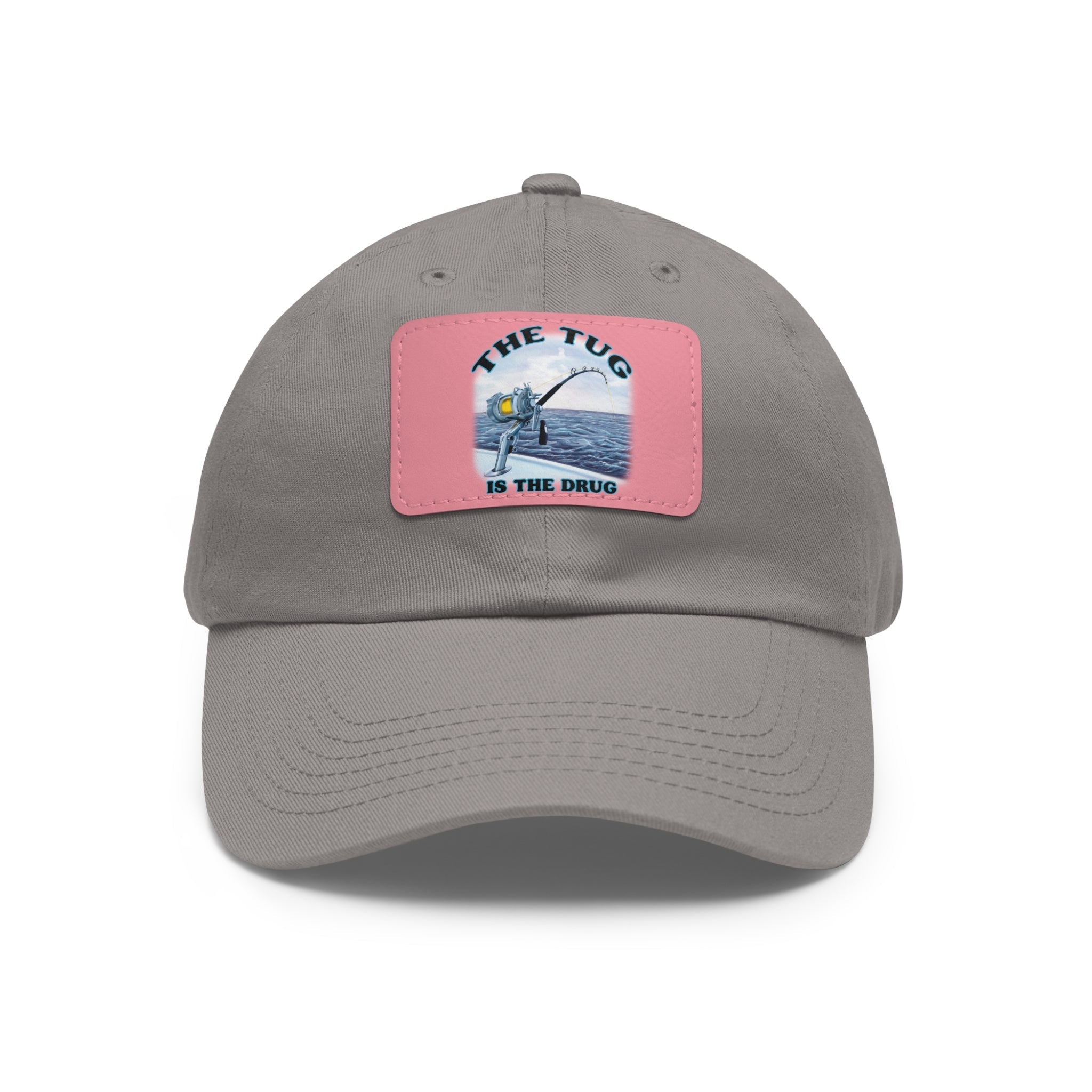 The Tug Is The Drug Dad Hat with Leather Patch, Casual Cap for Fishermen, Perfect Gift for Dad, Outdoor Adventures, Father's Day Gift, Unisex Cap - Get Tight Gear