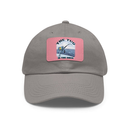 The Tug Is The Drug Dad Hat with Leather Patch, Casual Cap for Fishermen, Perfect Gift for Dad, Outdoor Adventures, Father's Day Gift, Unisex Cap - Get Tight Gear