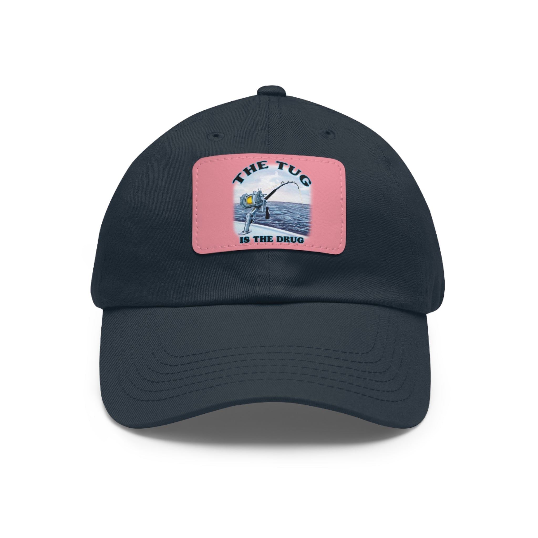 The Tug Is The Drug Dad Hat with Leather Patch, Casual Cap for Fishermen, Perfect Gift for Dad, Outdoor Adventures, Father's Day Gift, Unisex Cap - Get Tight Gear