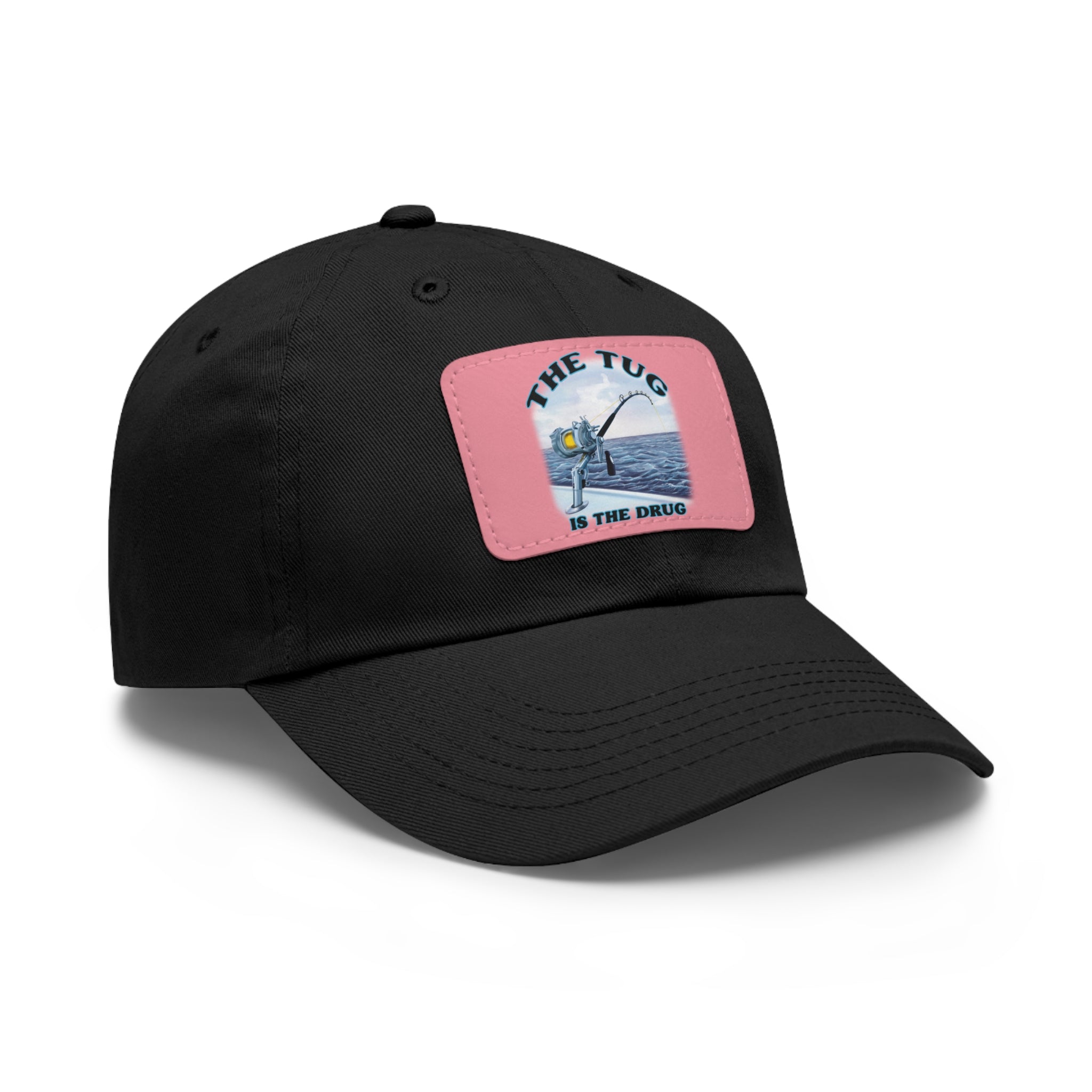 The Tug Is The Drug Dad Hat with Leather Patch, Casual Cap for Fishermen, Perfect Gift for Dad, Outdoor Adventures, Father's Day Gift, Unisex Cap - Get Tight Gear