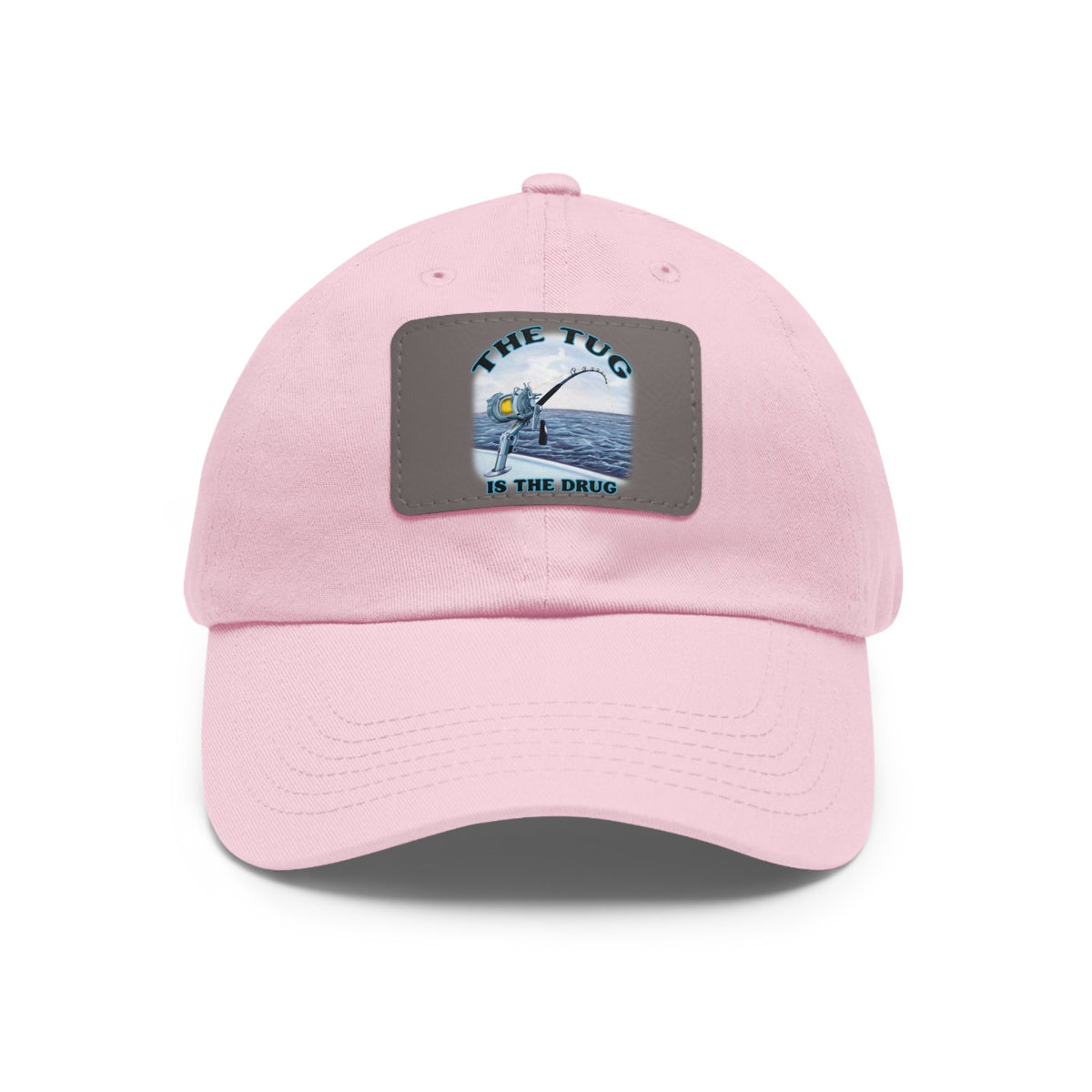 The Tug Is The Drug Dad Hat with Leather Patch, Casual Cap for Fishermen, Perfect Gift for Dad, Outdoor Adventures, Father's Day Gift, Unisex Cap - Get Tight Gear