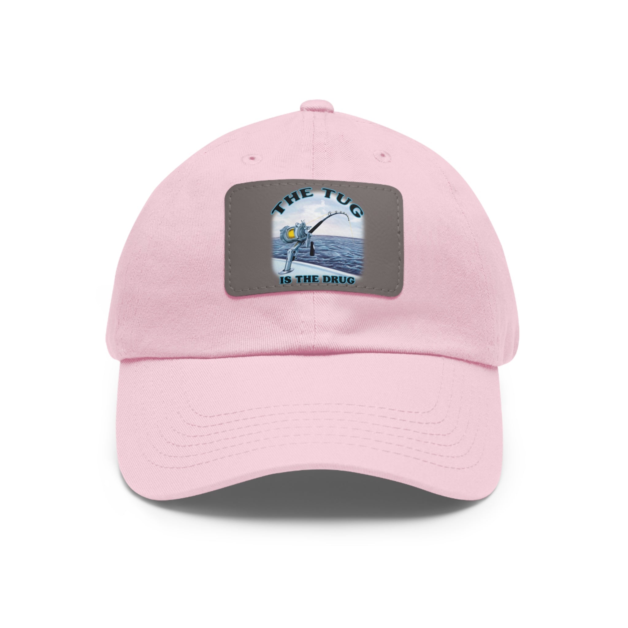 The Tug Is The Drug Dad Hat with Leather Patch, Casual Cap for Fishermen, Perfect Gift for Dad, Outdoor Adventures, Father's Day Gift, Unisex Cap - Get Tight Gear