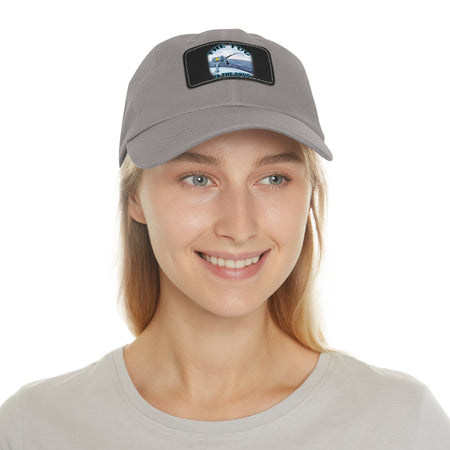 The Tug Is The Drug Dad Hat with Leather Patch, Casual Cap for Fishermen, Perfect Gift for Dad, Outdoor Adventures, Father's Day Gift, Unisex Cap - Get Tight Gear