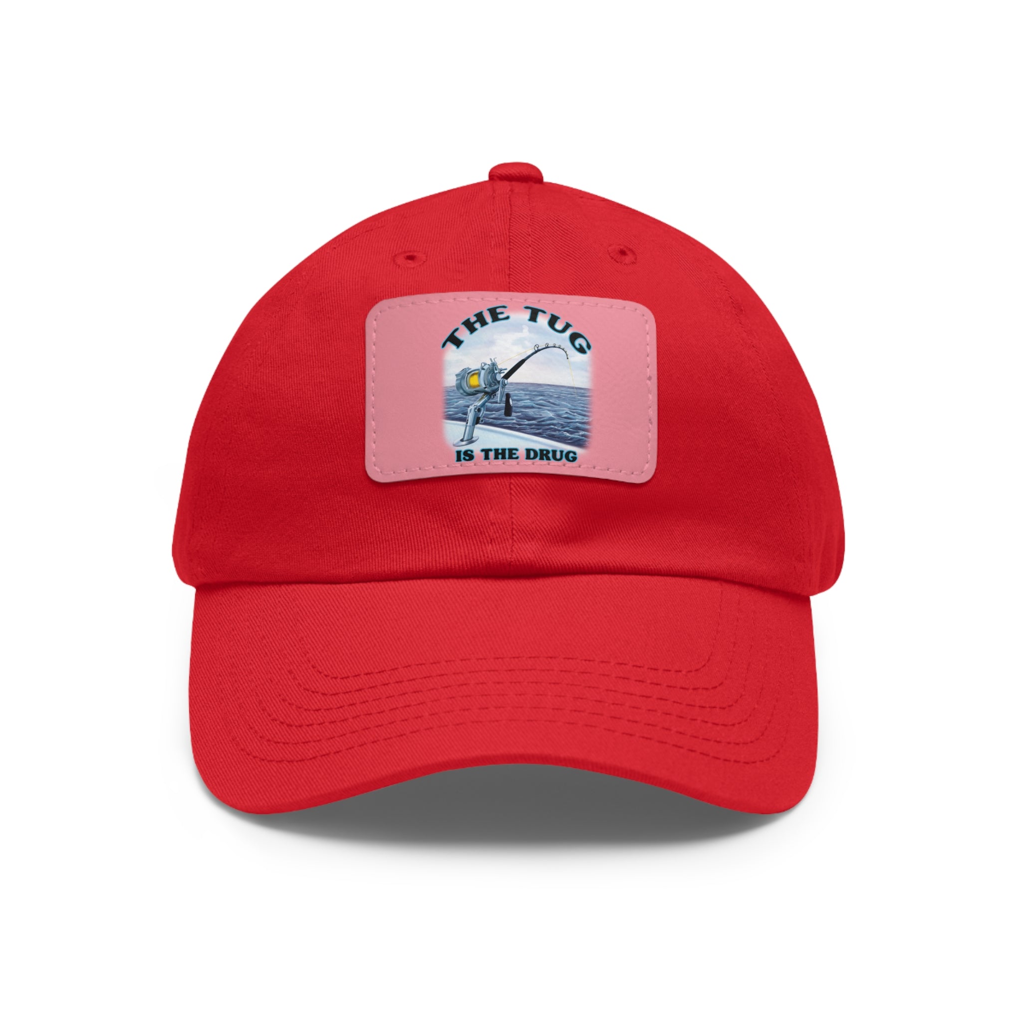 The Tug Is The Drug Dad Hat with Leather Patch, Casual Cap for Fishermen, Perfect Gift for Dad, Outdoor Adventures, Father's Day Gift, Unisex Cap - Get Tight Gear