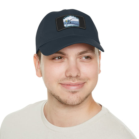 The Tug Is The Drug Dad Hat with Leather Patch, Casual Cap for Fishermen, Perfect Gift for Dad, Outdoor Adventures, Father's Day Gift, Unisex Cap - Get Tight Gear
