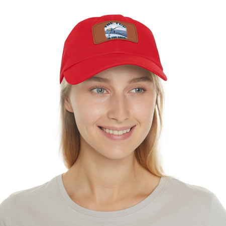 The Tug Is The Drug Dad Hat with Leather Patch, Casual Cap for Fishermen, Perfect Gift for Dad, Outdoor Adventures, Father's Day Gift, Unisex Cap - Get Tight Gear