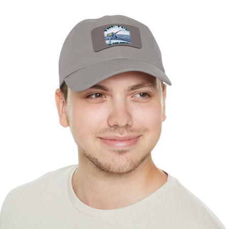 The Tug Is The Drug Dad Hat with Leather Patch, Casual Cap for Fishermen, Perfect Gift for Dad, Outdoor Adventures, Father's Day Gift, Unisex Cap - Get Tight Gear
