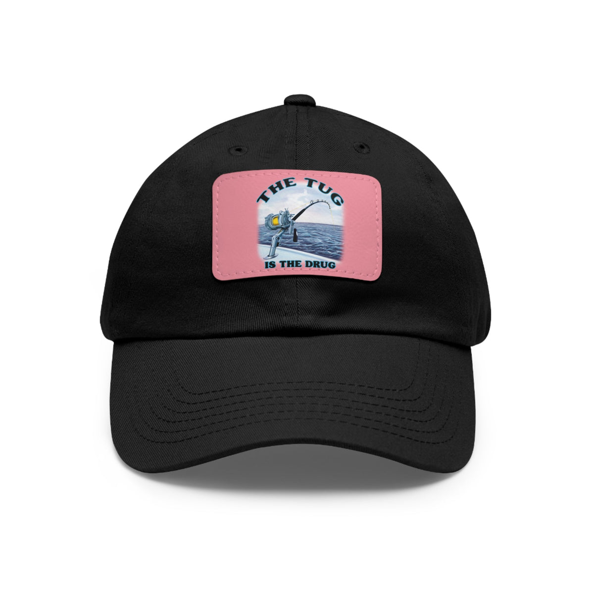 The Tug Is The Drug Dad Hat with Leather Patch, Casual Cap for Fishermen, Perfect Gift for Dad, Outdoor Adventures, Father's Day Gift, Unisex Cap - Get Tight Gear