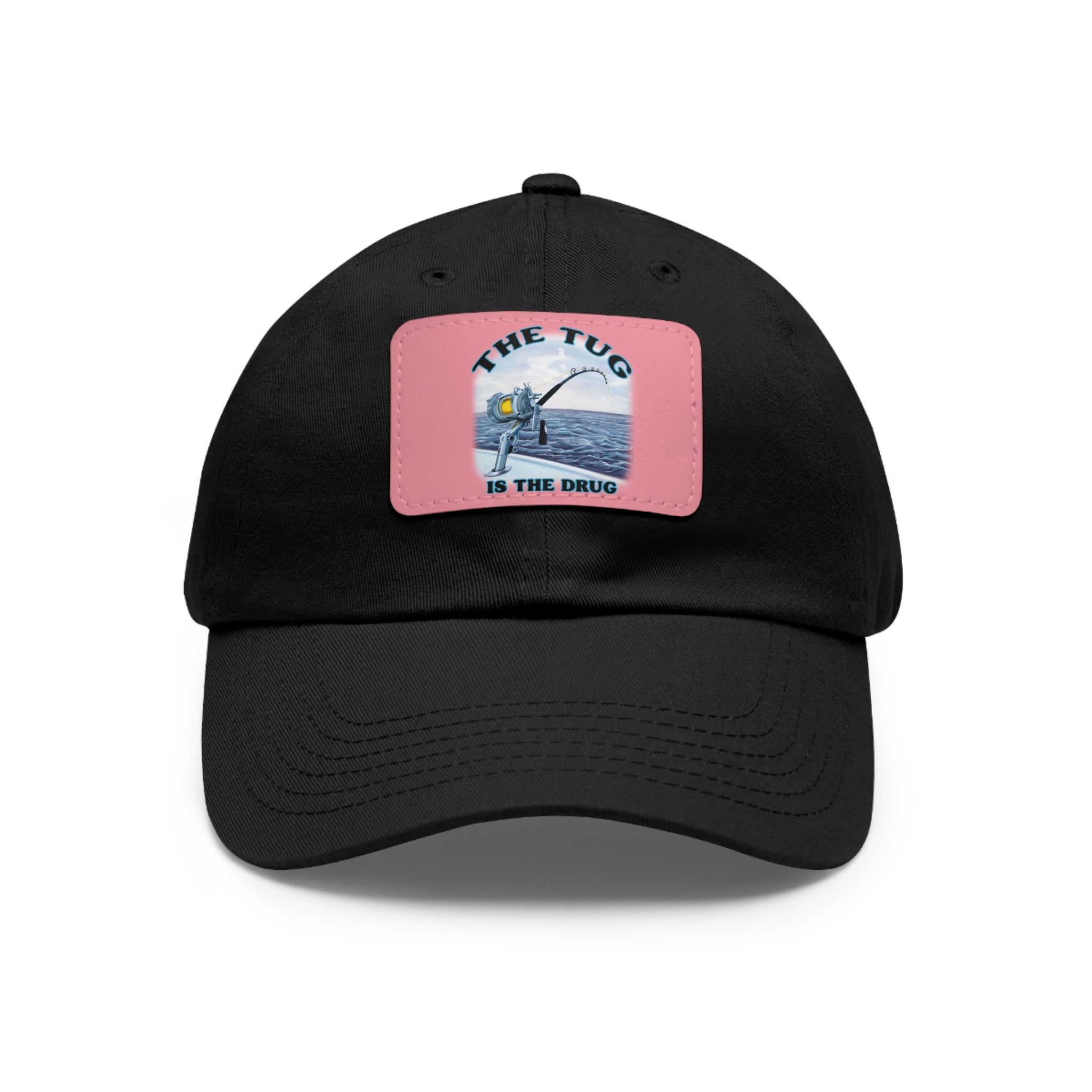 The Tug Is The Drug Dad Hat with Leather Patch, Casual Cap for Fishermen, Perfect Gift for Dad, Outdoor Adventures, Father's Day Gift, Unisex Cap - Get Tight Gear