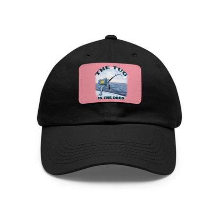 The Tug Is The Drug Dad Hat with Leather Patch, Casual Cap for Fishermen, Perfect Gift for Dad, Outdoor Adventures, Father's Day Gift, Unisex Cap - Get Tight Gear