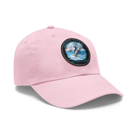 The Tug Is The Drug Dad Hat with Leather Patch, Casual Dad Cap, Summer Hat, Beachwear Accessory, Gift for Dad, Fishing Cap, Everyday Wear - Get Tight Gear