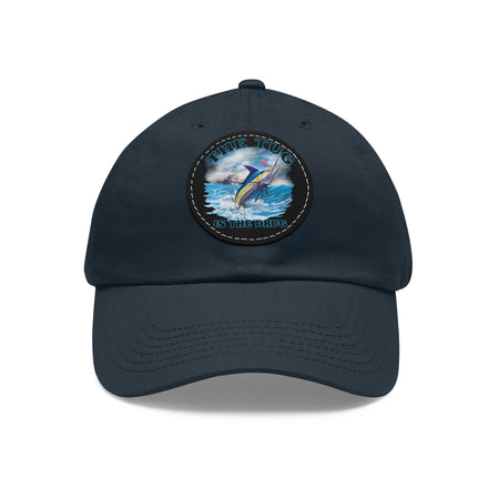 The Tug Is The Drug Dad Hat with Leather Patch, Casual Dad Cap, Summer Hat, Beachwear Accessory, Gift for Dad, Fishing Cap, Everyday Wear - Get Tight Gear