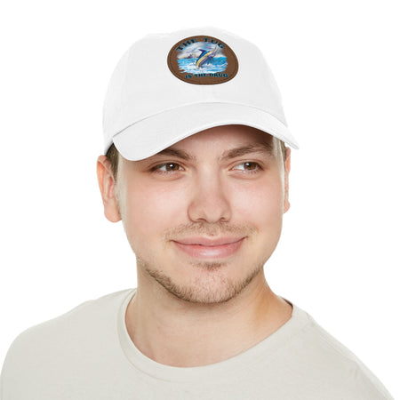 The Tug Is The Drug Dad Hat with Leather Patch, Casual Dad Cap, Summer Hat, Beachwear Accessory, Gift for Dad, Fishing Cap, Everyday Wear - Get Tight Gear