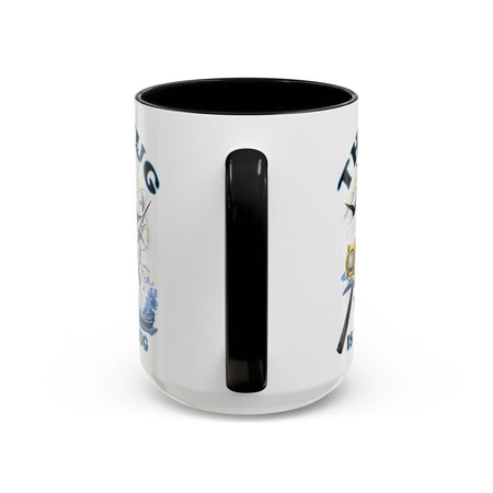 The Tug Is The Drug™ Fishing Enthusiast Accent Mug - Perfect Gift for Anglers, Coffee Lovers, Ocean Vibes, Fishing Gifts, Men & Women - Get Tight Gear
