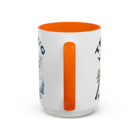 The Tug Is The Drug™ Fishing Enthusiast Accent Mug - Perfect Gift for Anglers, Coffee Lovers, Ocean Vibes, Fishing Gifts, Men & Women - Get Tight Gear