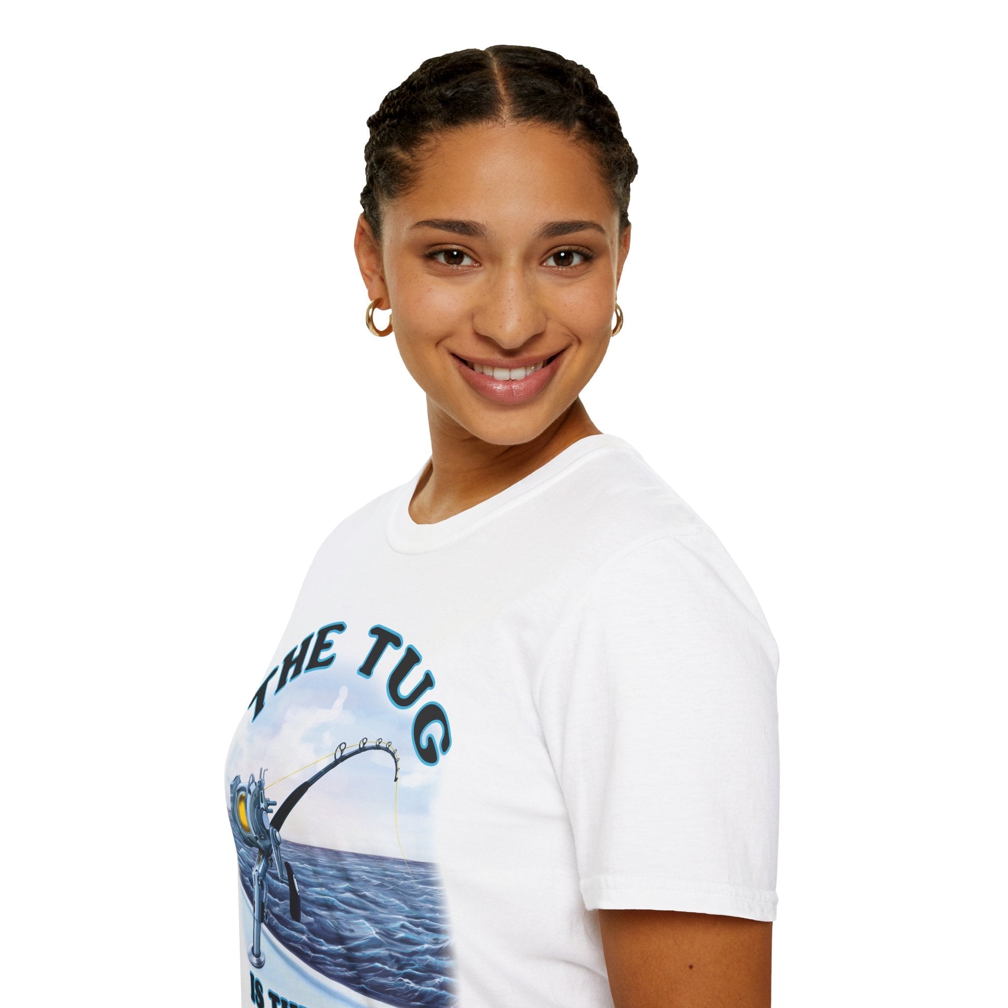 The Tug Is The Drug™ Fishing Enthusiast T-Shirt, Fun Fishing Tee, Fishing Gift, Outdoor Style, Summer Apparel, Angler Humor Shirt - Get Tight Gear