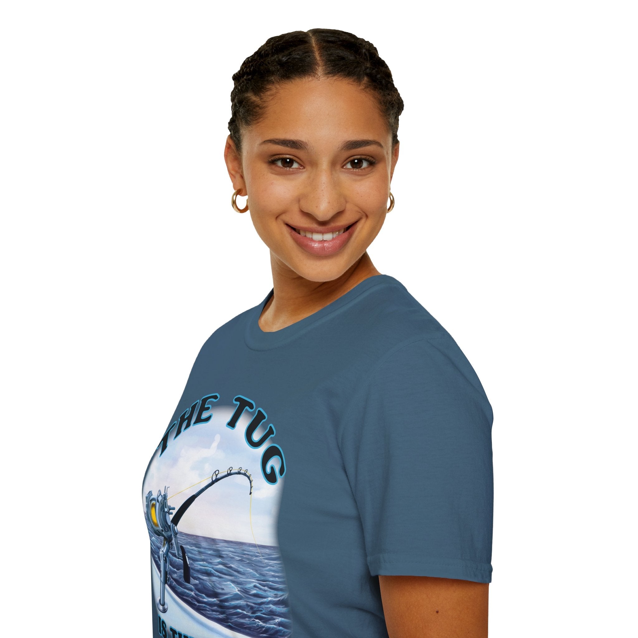 The Tug Is The Drug™ Fishing Enthusiast T-Shirt, Fun Fishing Tee, Fishing Gift, Outdoor Style, Summer Apparel, Angler Humor Shirt - Get Tight Gear